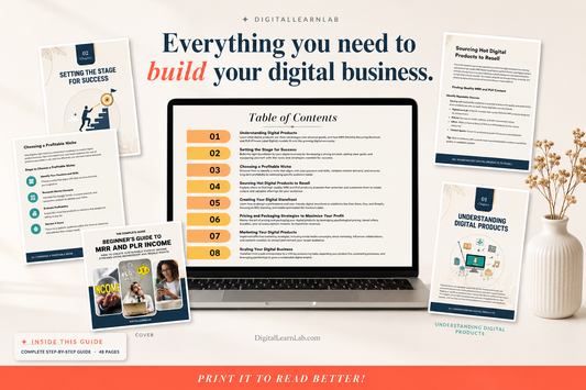 Beginner's Guide to MRR & PLR Income (48-Page Complete Edition)