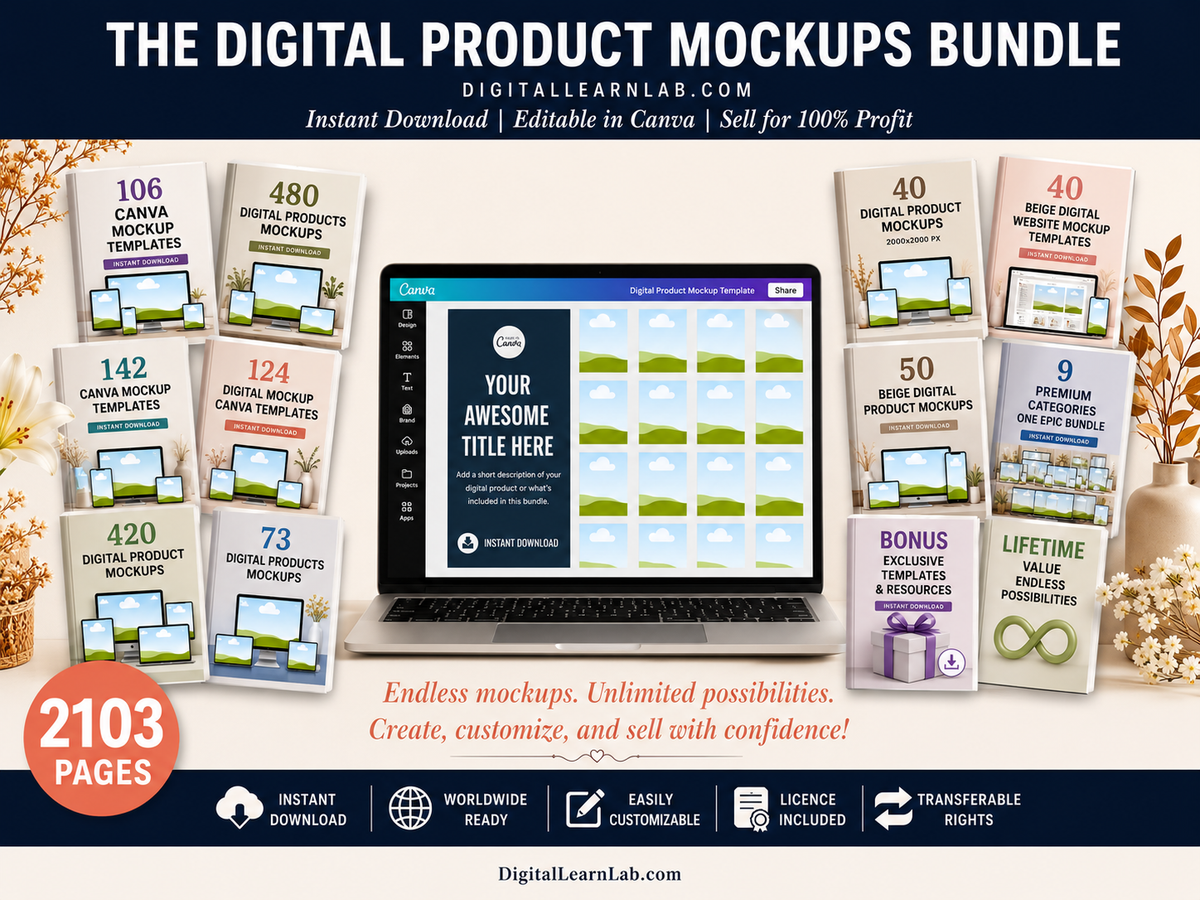 Digital Product Mockup System
