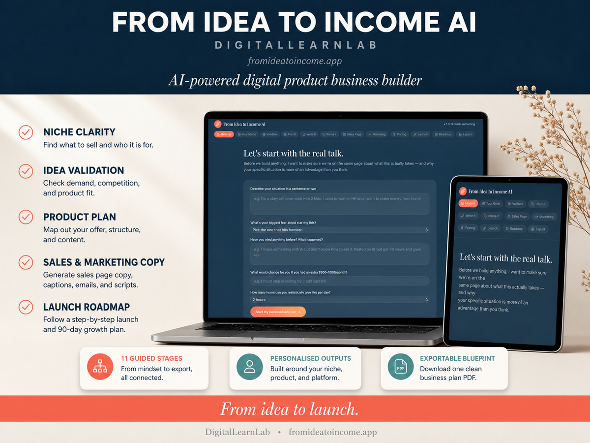 From Idea to Income AI