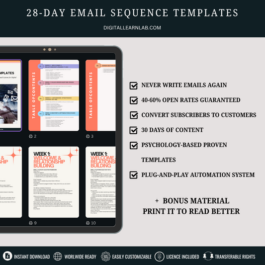 28 Day Email Sequencing Template