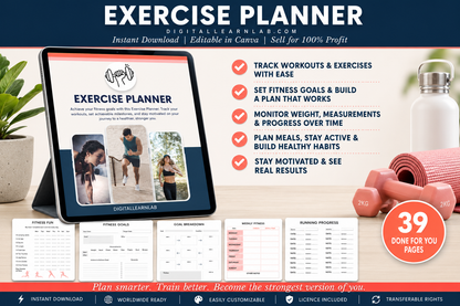 Fitness & Wellness Planner Bundle