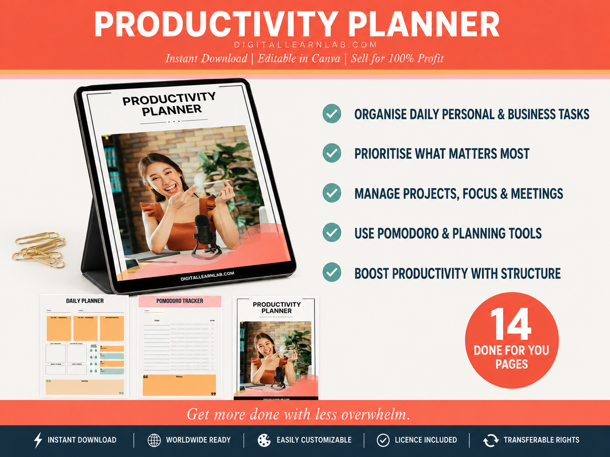 Productivity & Goal Setting System Bundle
