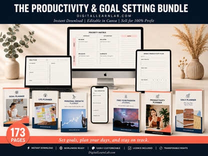 Productivity & Goal Setting System Bundle