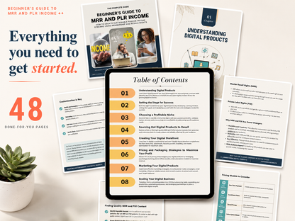 Beginner's Guide to MRR & PLR Income (48-Page Complete Edition)
