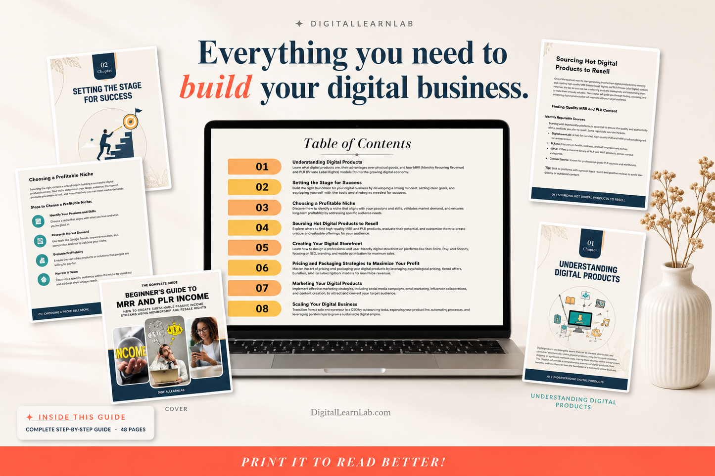 Beginner's Guide to MRR & PLR Income (48-Page Complete Edition)