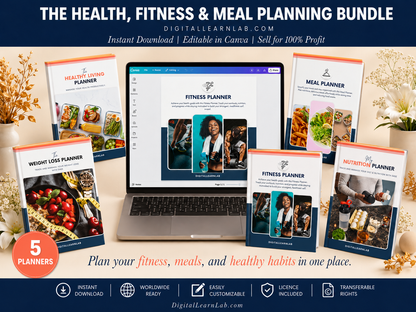 136+ Planner, Journal & Tracker Mega Bundle