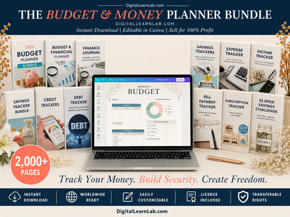136+ Planner, Journal & Tracker Mega Bundle