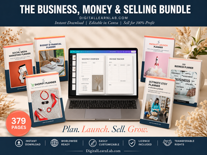 136+ Planner, Journal & Tracker Mega Bundle