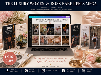 Aesthetic & Faceless Reels Video Mega Bundle