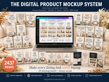 Digital Product Mockup System