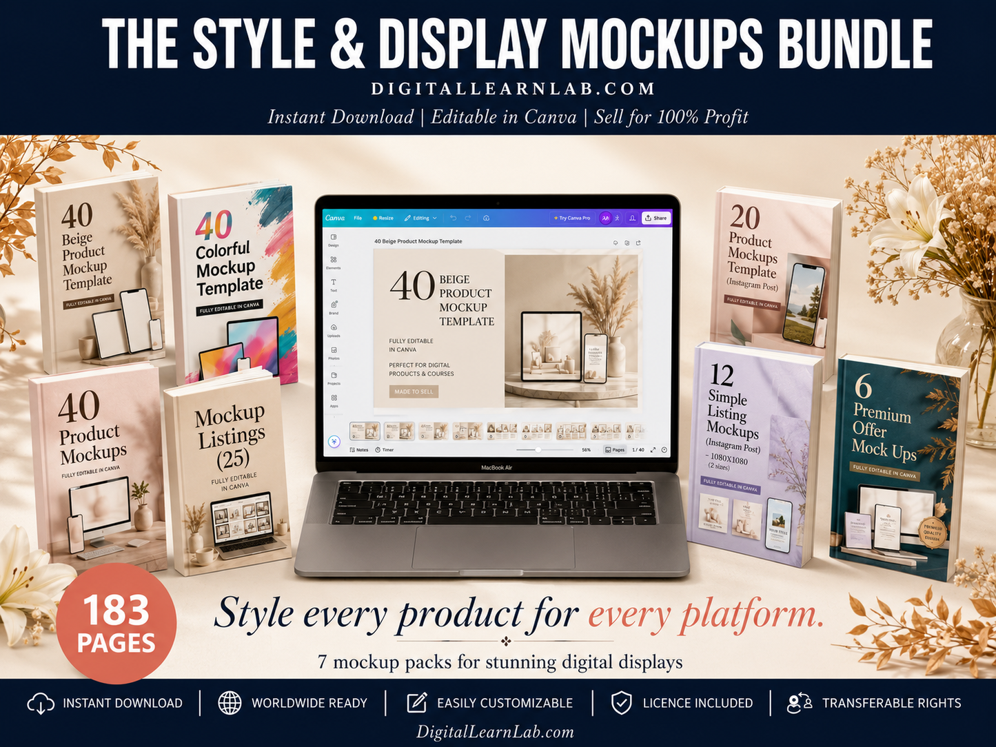 Digital Product Mockup System