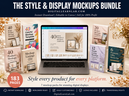 Digital Product Mockup System