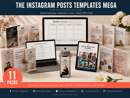 Instagram Carousel and Templates Mega Bundle