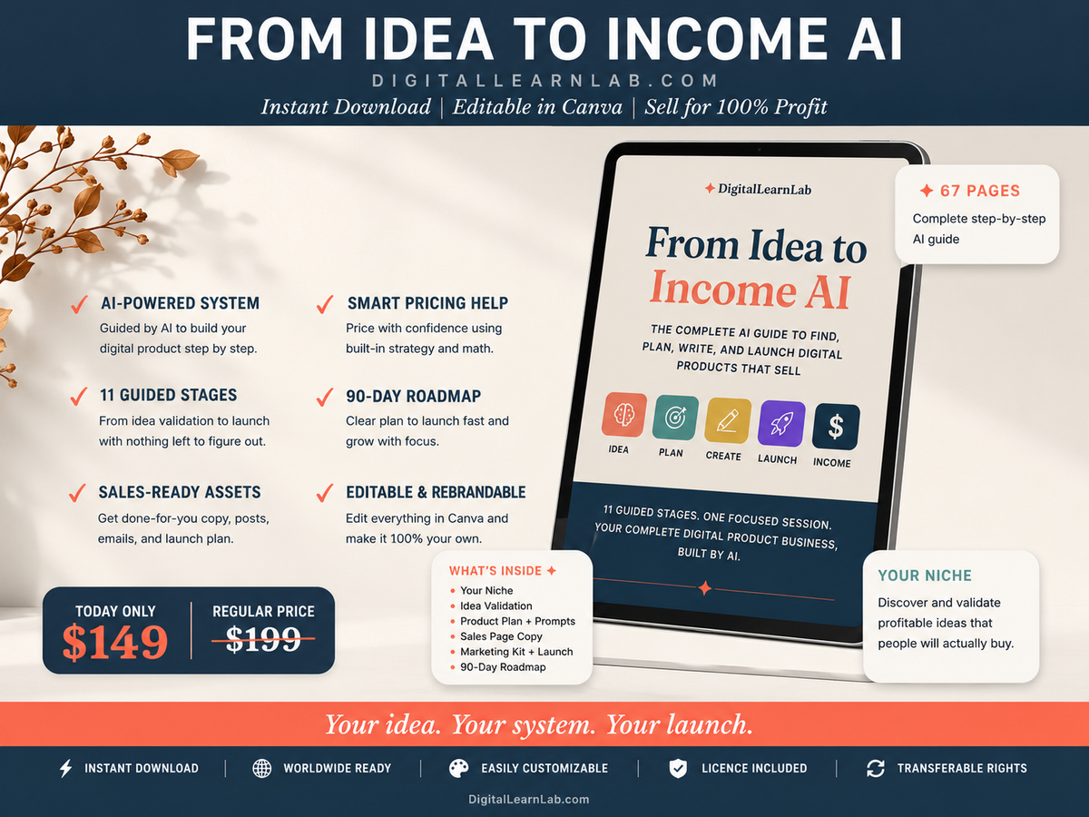 From Idea to Income AI