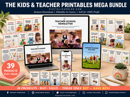 Kids & KDP Printables Profit Library