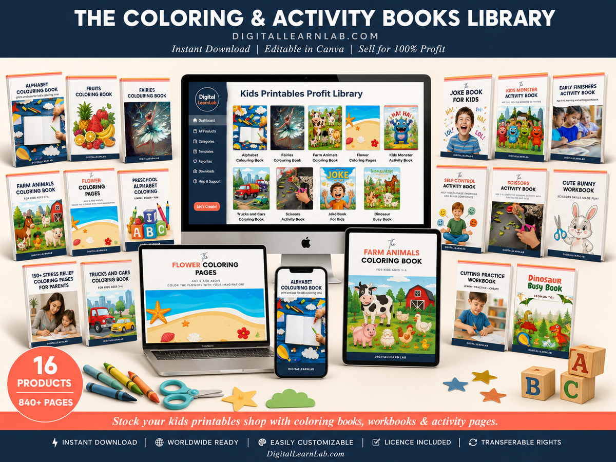 Kids & KDP Printables Profit Library