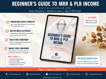 Beginner's Guide to MRR & PLR Income (Starter Guide)
