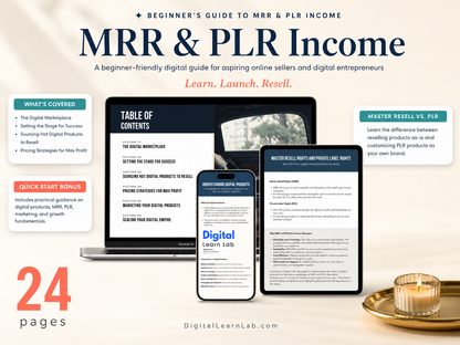 Beginner's Guide to MRR & PLR Income (Starter Guide)