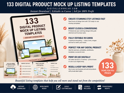Digital Product Mockup System