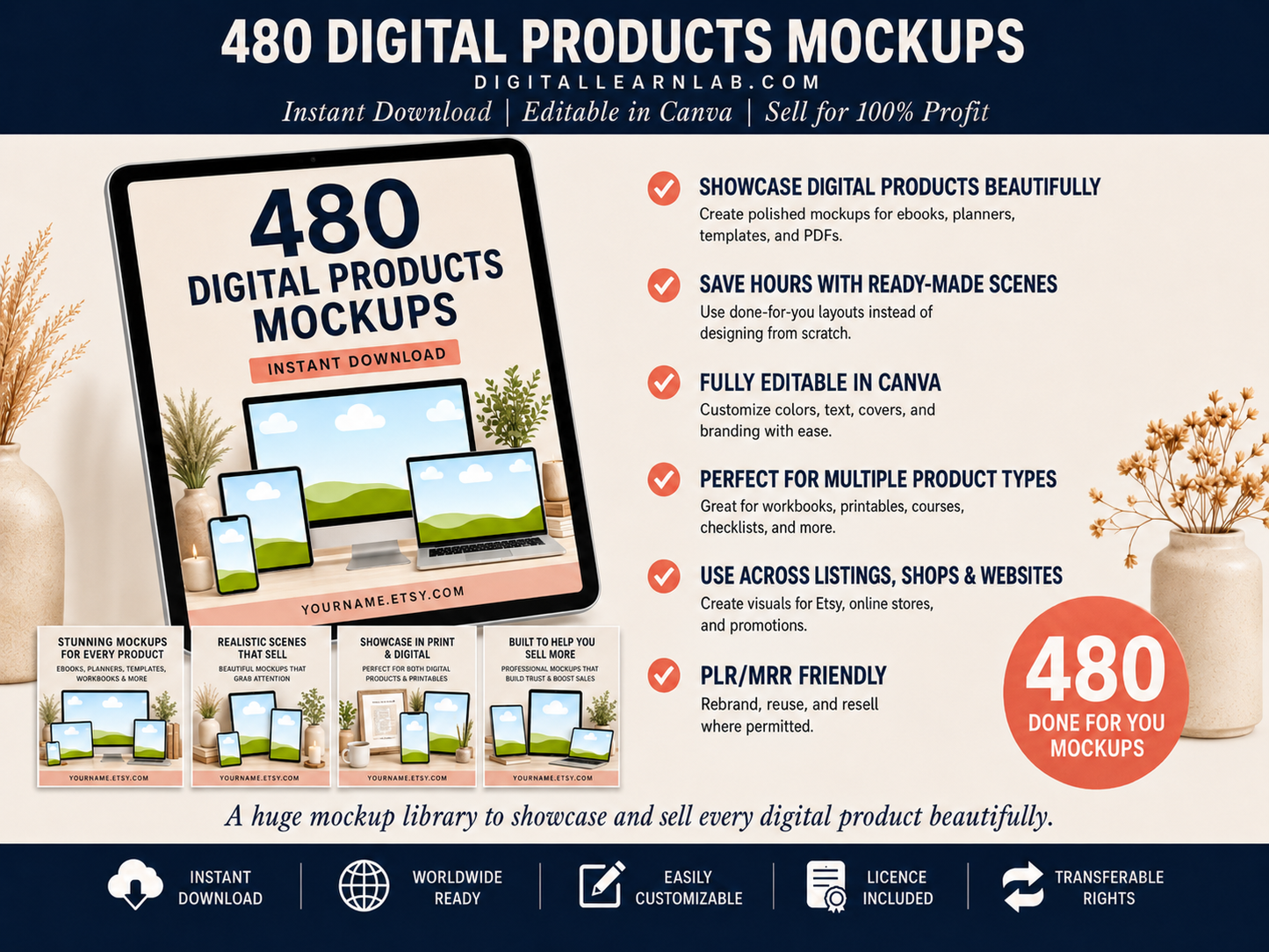 Digital Product Mockup System