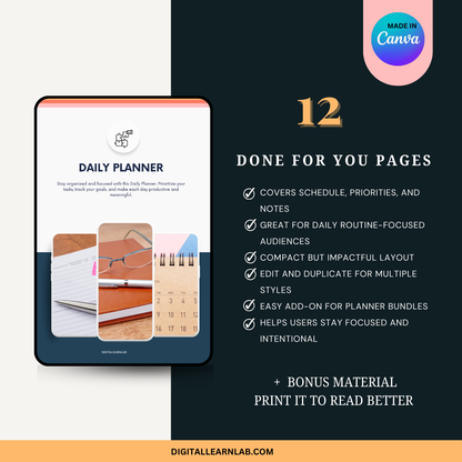 5-Day Productivity Planner Creator