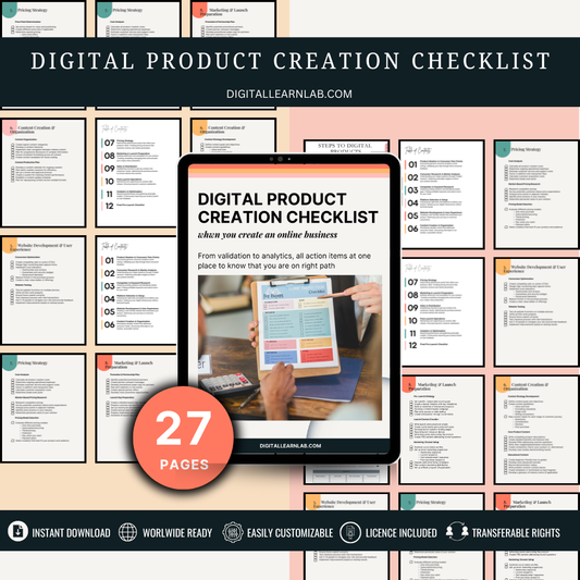 Digital Product Creation Checklist