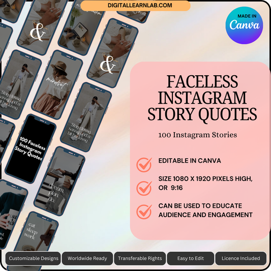 100 Faceless Instagram Story Quotes