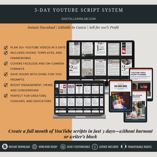 3-Day YouTube Script System